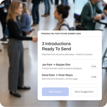 3 introductions ready to send from Friendly IRL